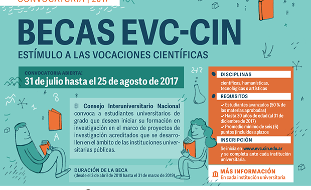 Convocatoria 2017 a las Becas de Estímulo a las Vocaciones Científicas