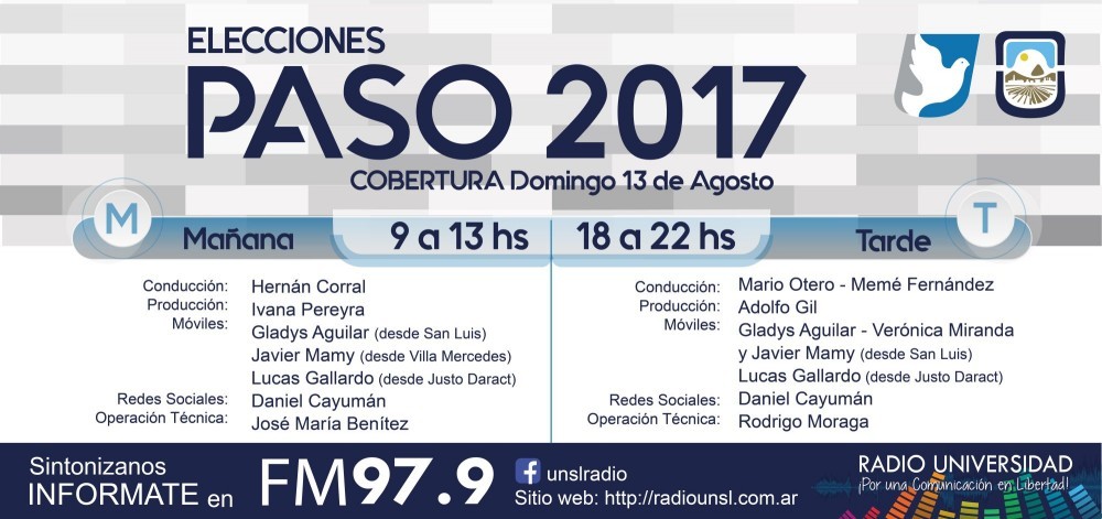 Radio Universidad cubrirá las PASO