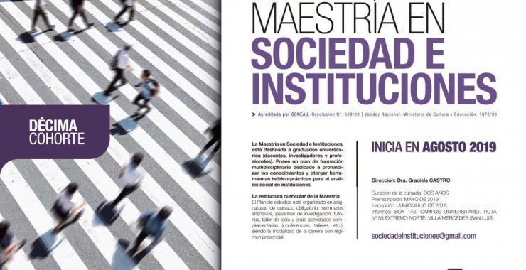 Inscriben a la décima cohorte de la Maestría en Sociedad e Instituciones