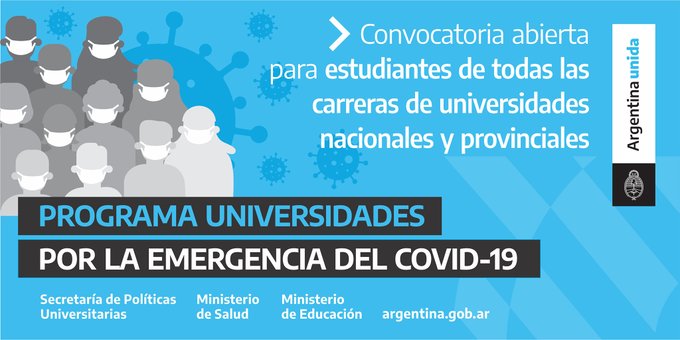 Convocatoria al programa Universidades por la Emergencia del Covid-19