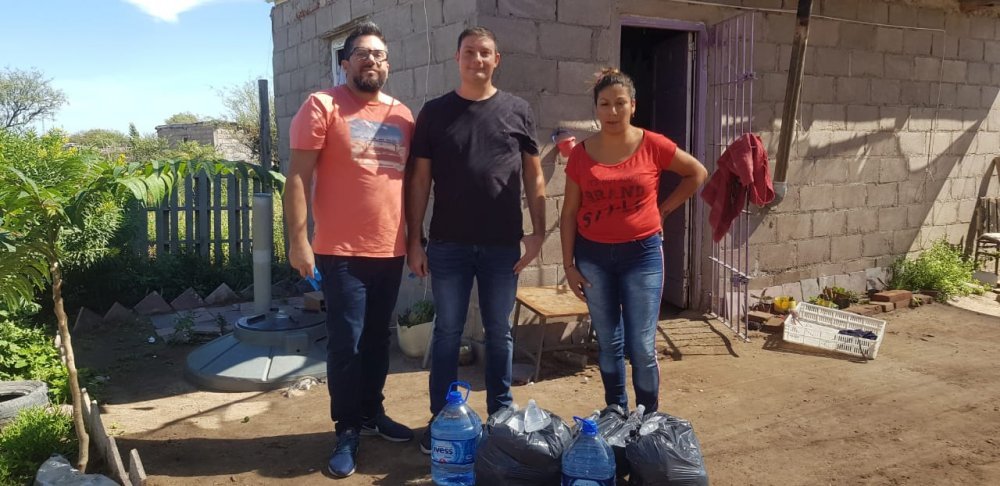 Dos barrios de San Luis recibieron donaciones de la UNSL