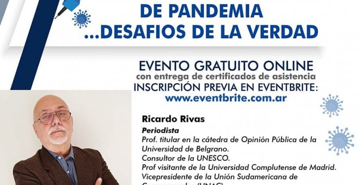 Conferencia: «Periodismo en tiempos de pandemia: desafíos de la verdad»