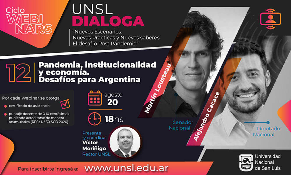 12° webinar: «Pandemia, institucionalidad y economía. Desafíos para Argentina»