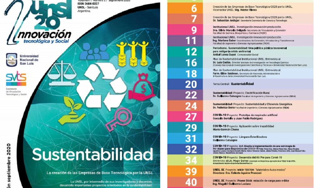 Presentaron la segunda edición de la revista digital iUNSL 2.0: Innovación Tecnológica y Social