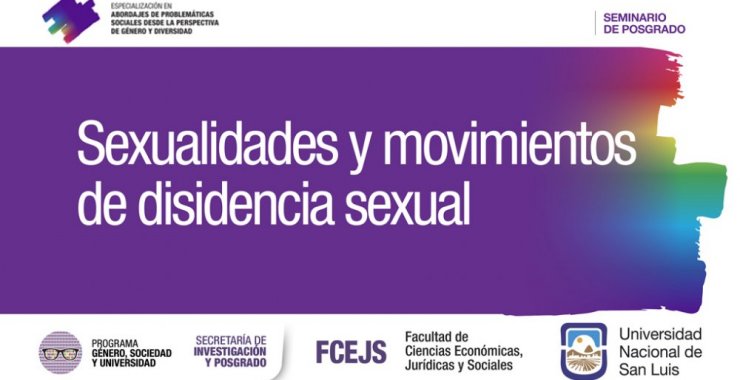 Realizarán un seminario de posgrado sobre sexualidades y disidencia sexual