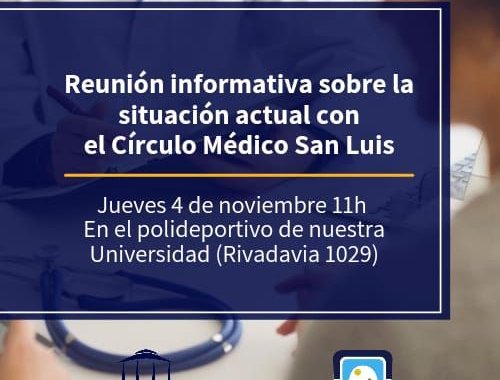 DOSPU: Reunión informativa sobre la situación actual con el Círculo Médico de San Luis