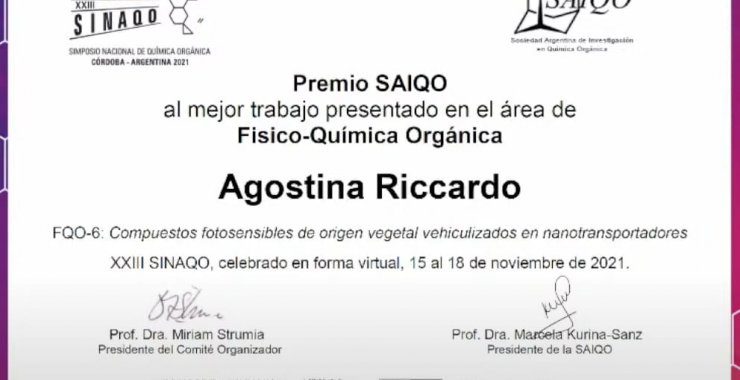 La SAIQO premió a científicos de la Universidad