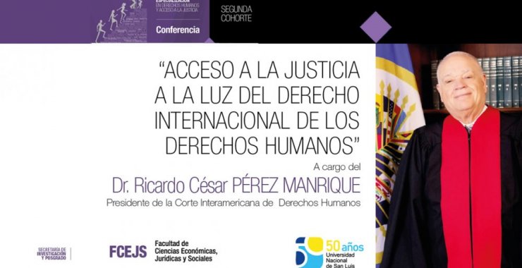 El Presidente de la Corte Interamericana de Derechos Humanos brindará una conferencia virtual