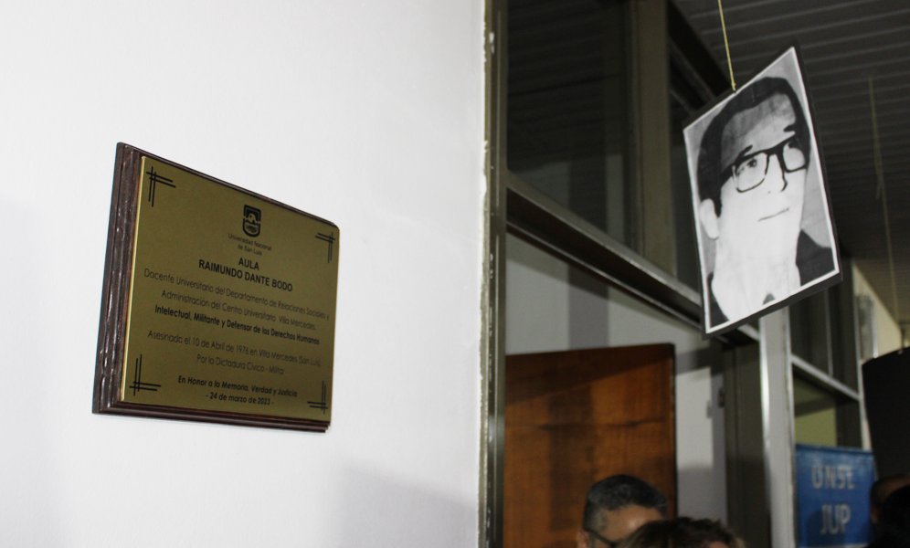 La UNSL le rindió un sentido homenaje al Dr. Raimundo Dante Bodo
