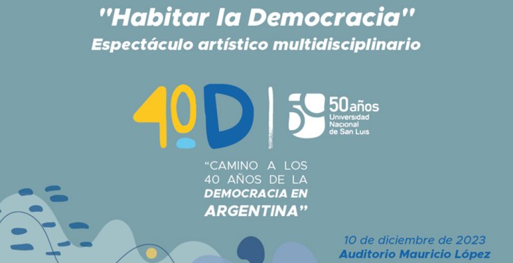 La UNSL conmemorará los 40 años de democracia