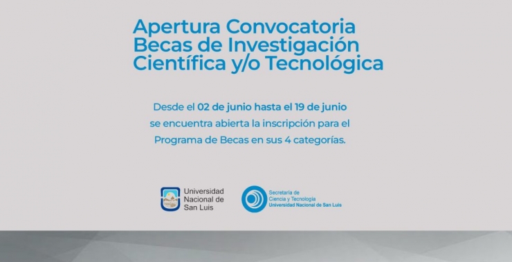 Convocatoria a Becas de Investigación Científica y Tecnológica