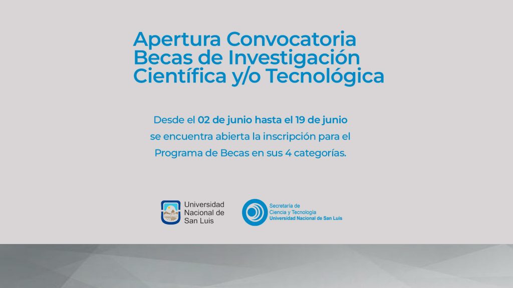 Convocatoria a Becas de Investigación Científica y Tecnológica ...