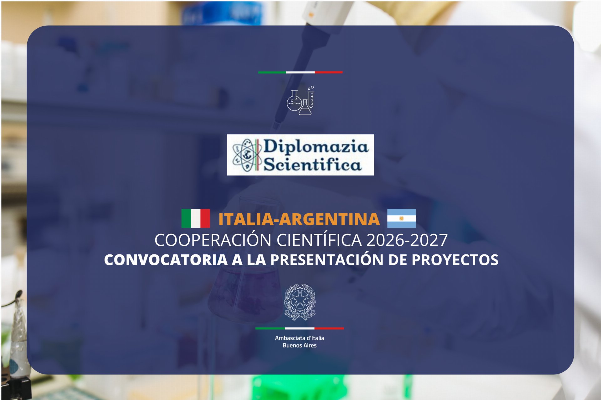 Convocatoria abierta para la presentación de proyectos de cooperación científica