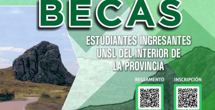 Abren las inscripciones a becas para ingresantes del interior de San Luis