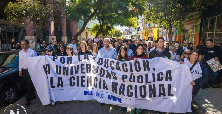 San Luis volvió a marchar por la universidad pública y el financiamiento educativo
