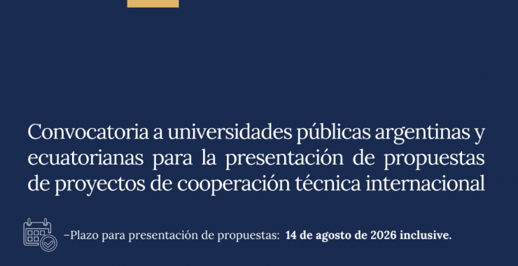 Convocan a presentar proyectos de cooperación técnica internacional